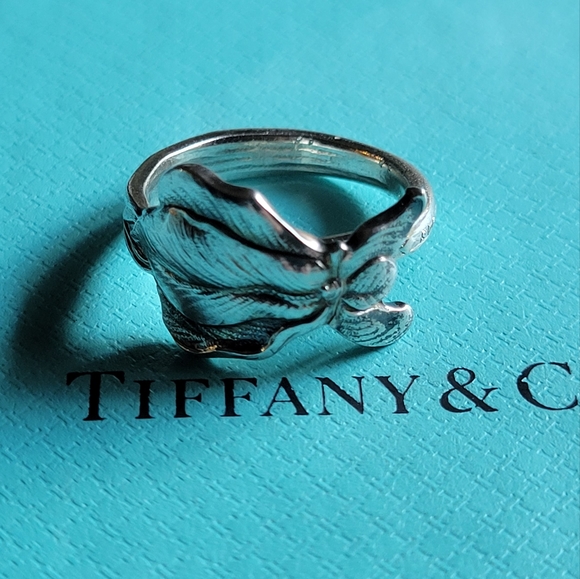Tiffany & Co. Jewelry - 1885 Tiffany & Company IRIS Spoon Ring in Sterling Silver #8
